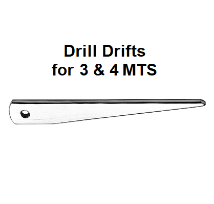 3 & 4 Morse Taper Drill Drift